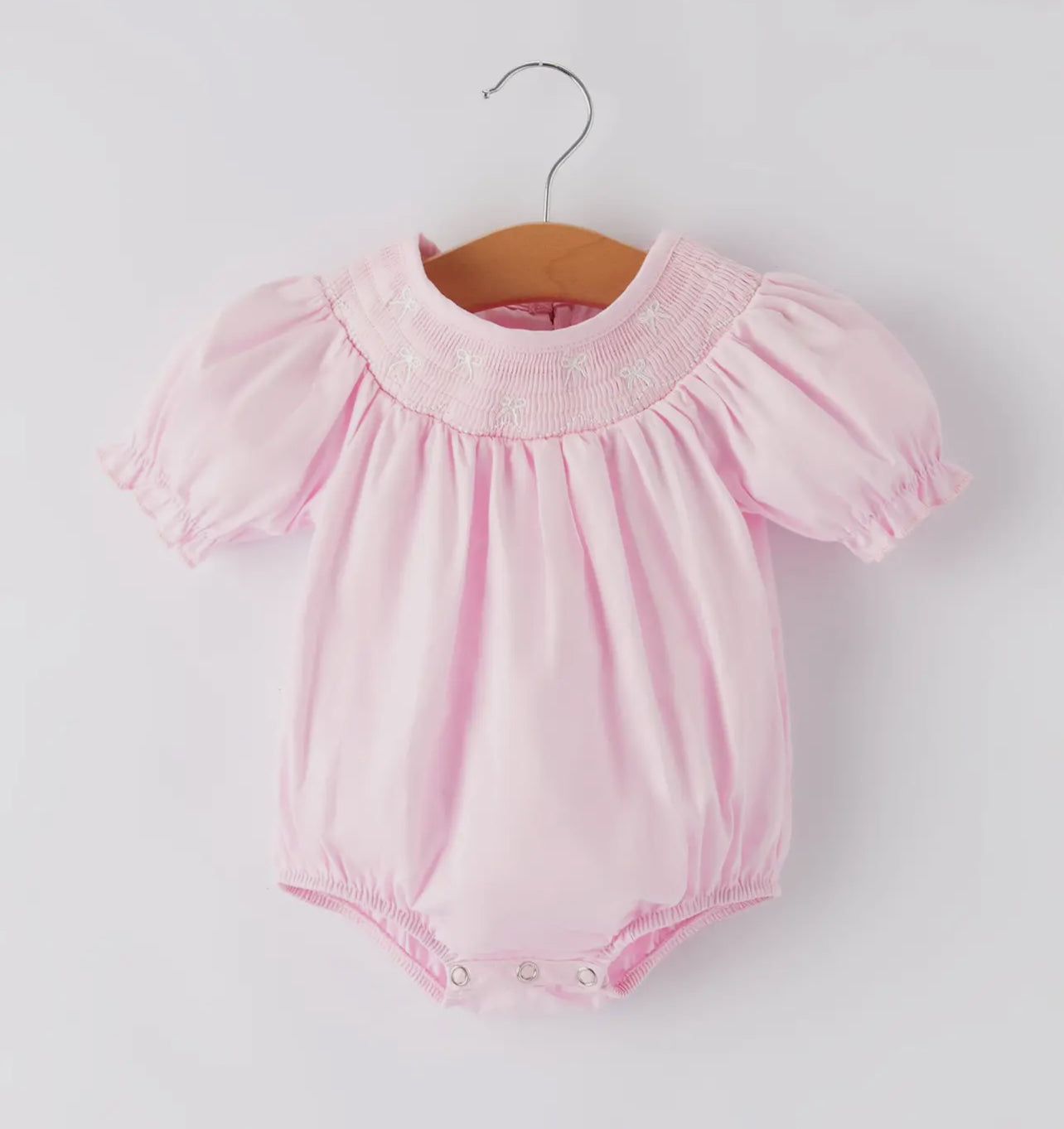 Smocked bubble bow