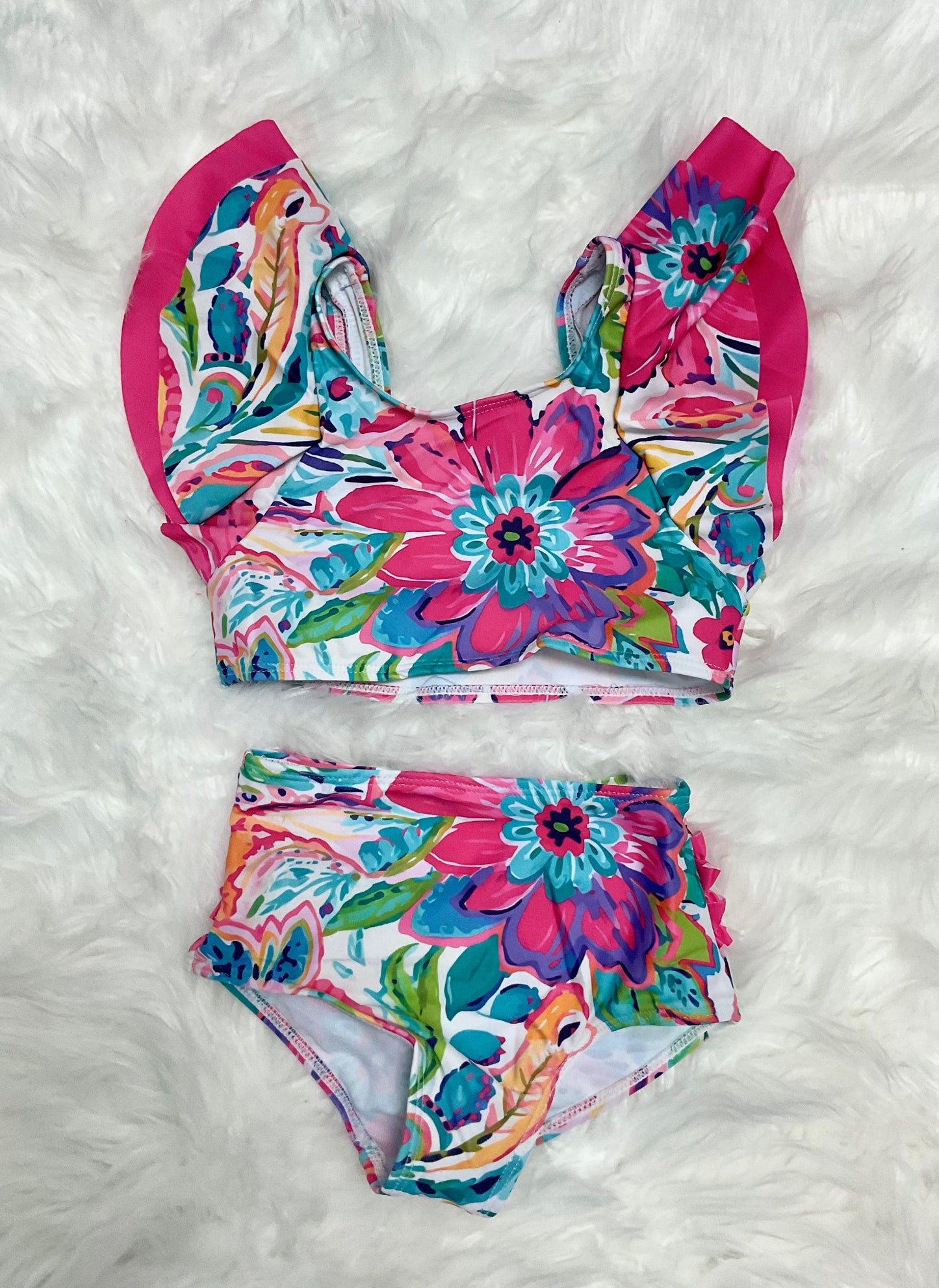 Tropical Vibes Girls Swimsuit