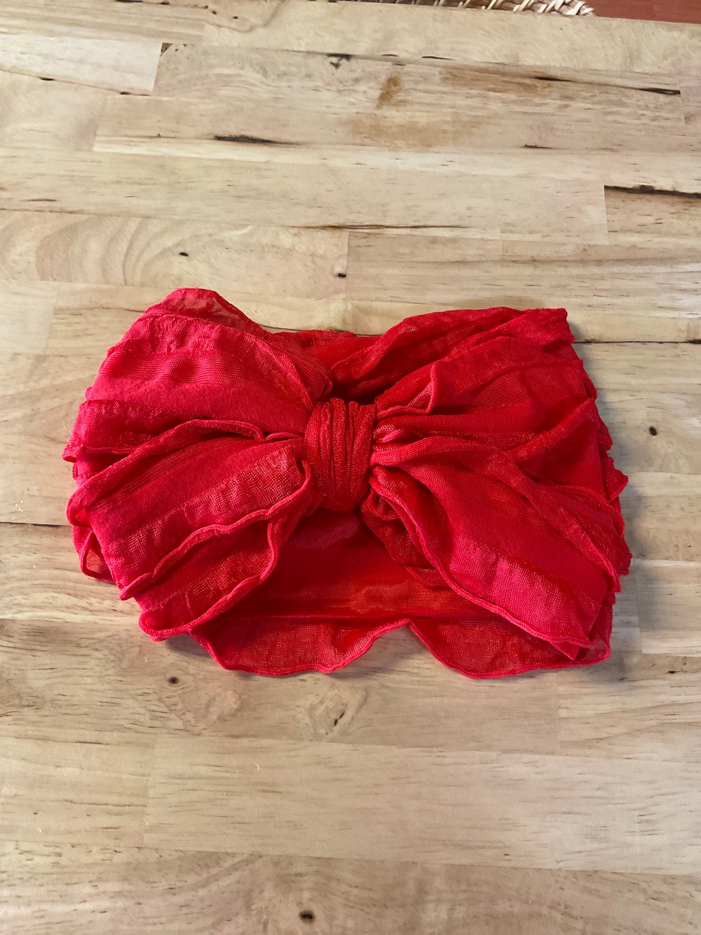 Headband Bow -red