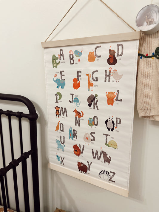 Alphabet hanging wall decor