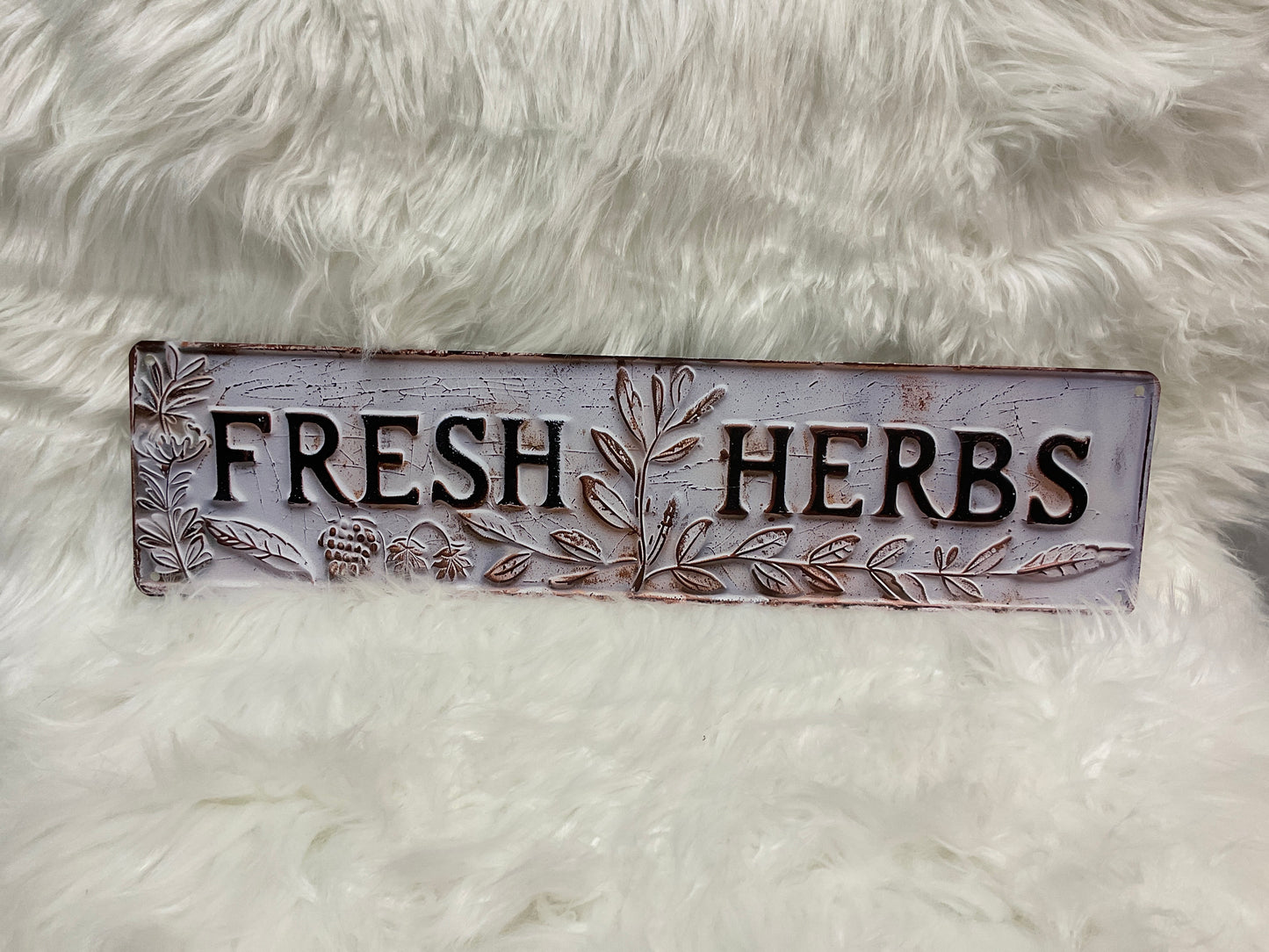 Fresh herbs sign