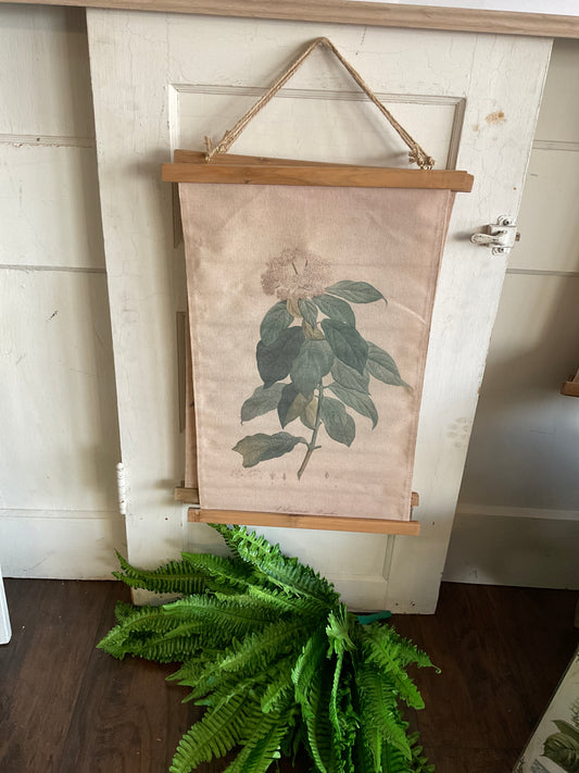 Floral Viburnum Hanging Canvas