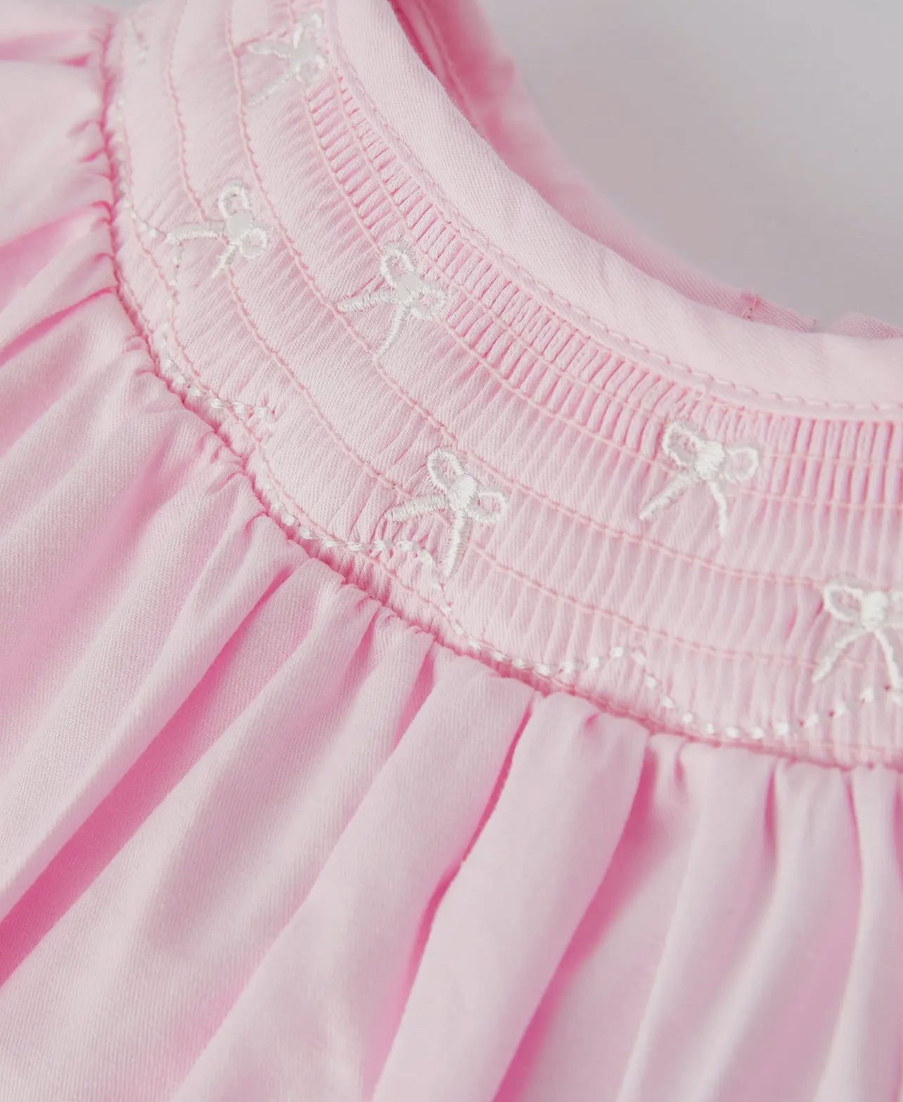 Smocked bubble bow