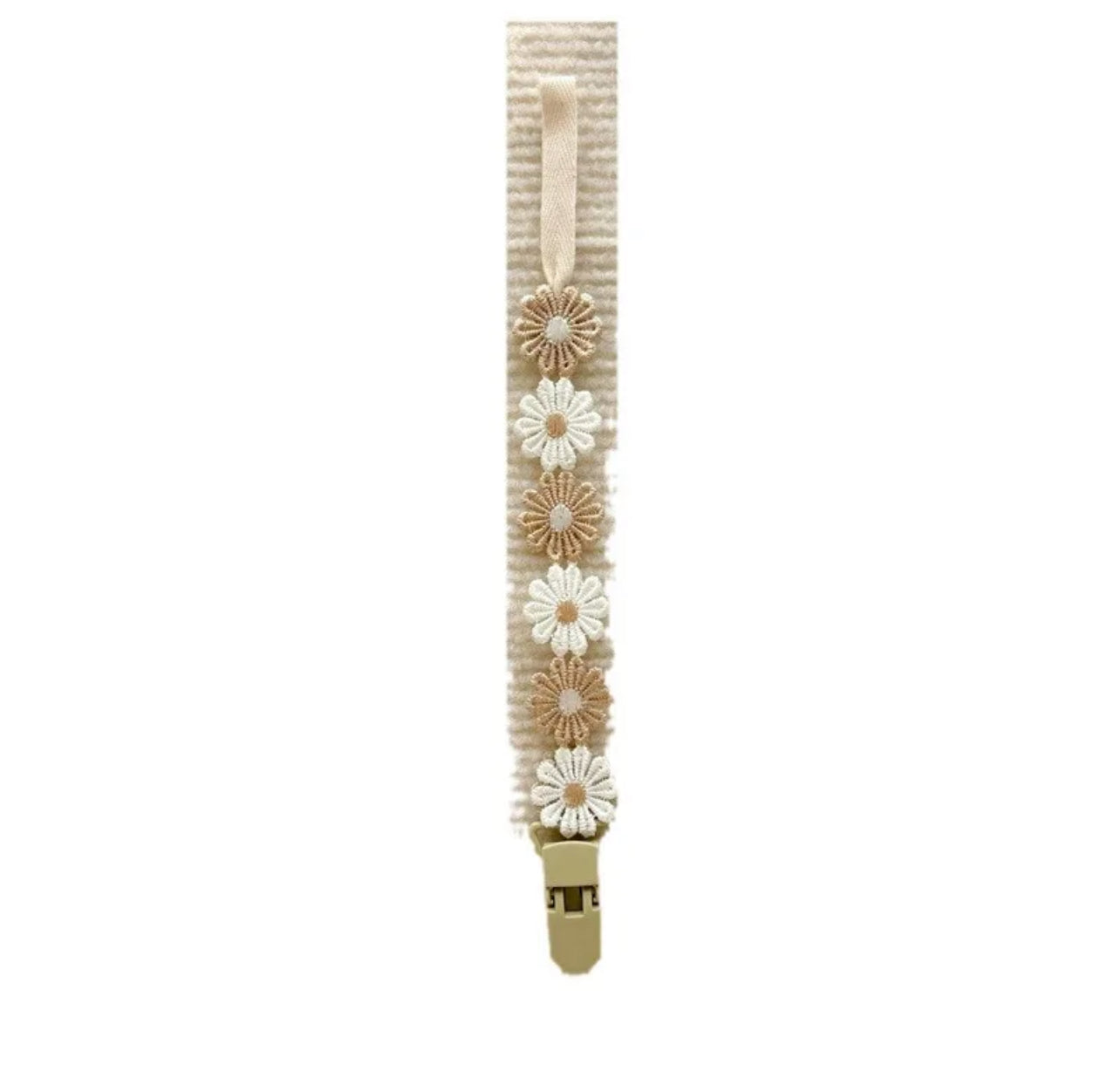 Daisy pacifier clips