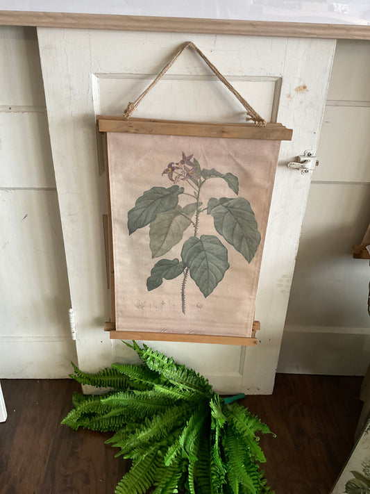 Floral Nuclerium Hanging Canvas