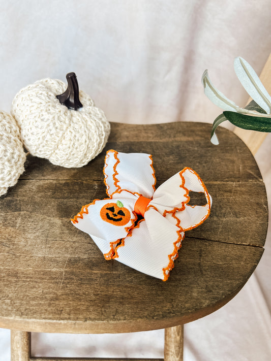 Pumpkin Clip Bow