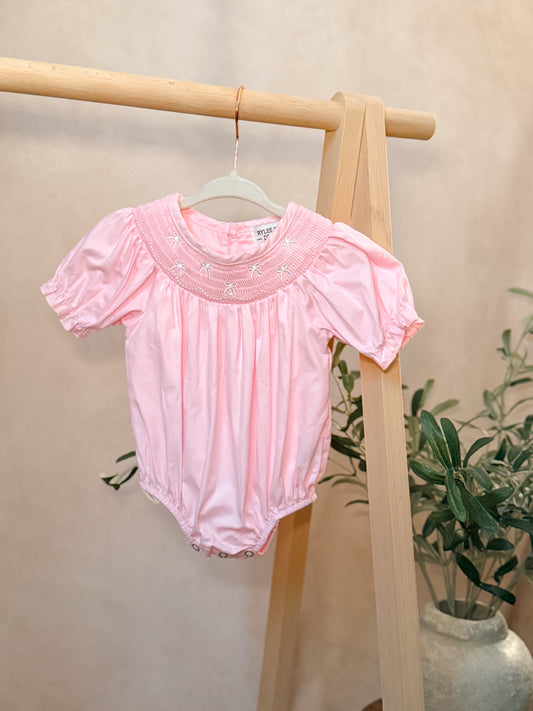Smocked bubble bow