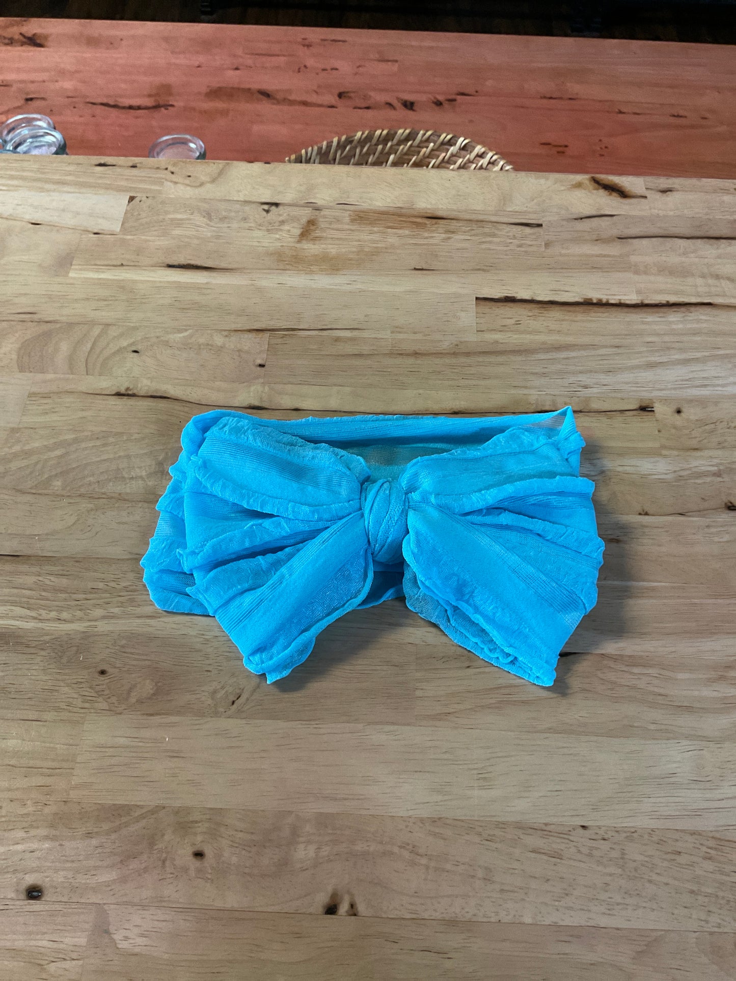 Headband Bow -pastel blue