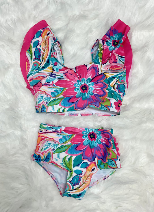 Tropical Vibes Girls Swimsuit