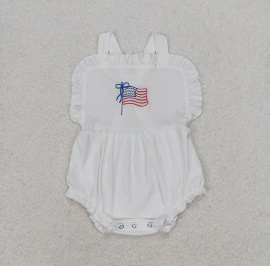 Red, White, & Cute Romper