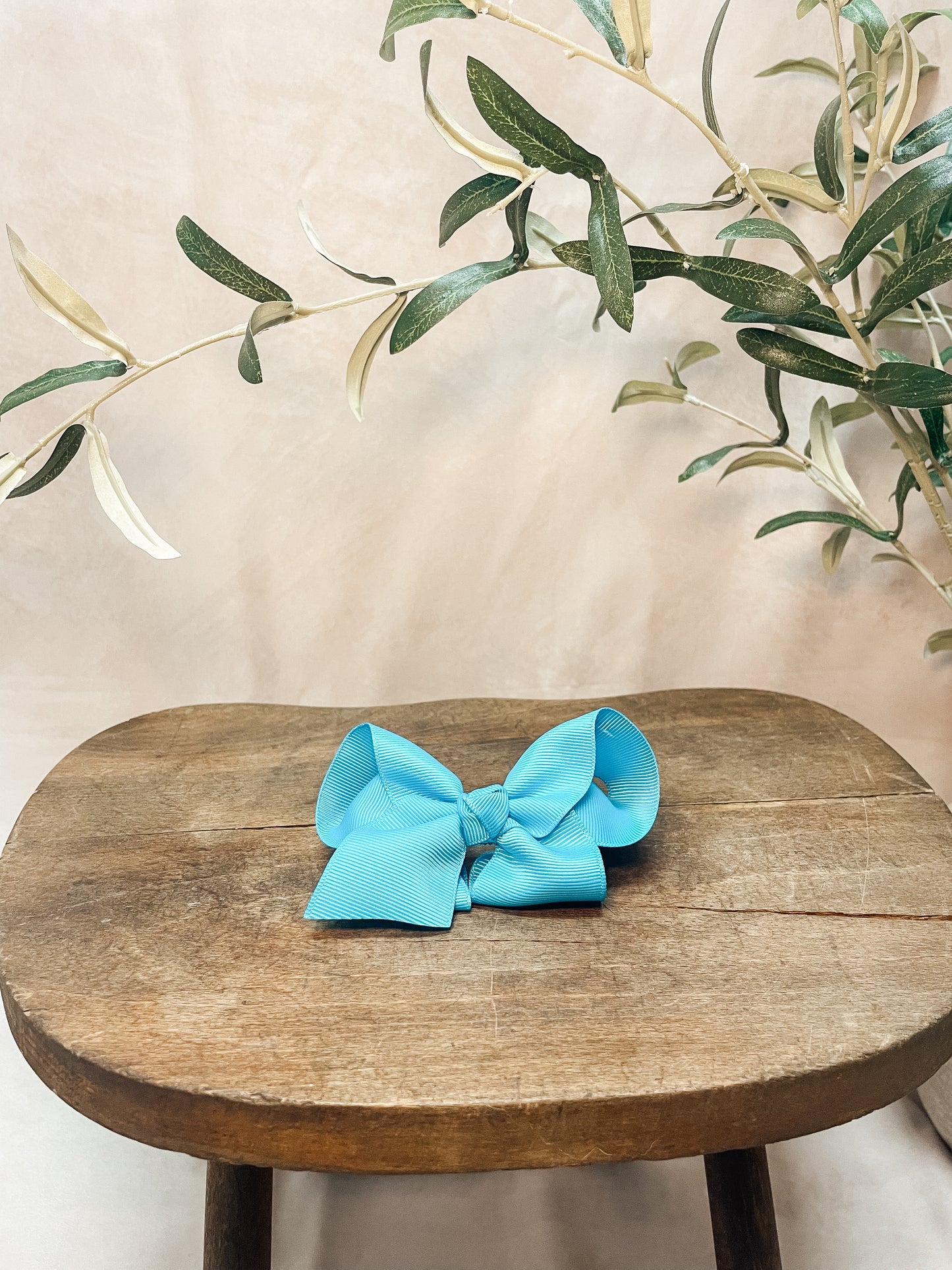Light Blue Clip Bow