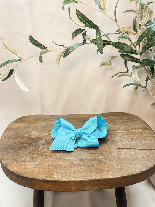 Light Blue Clip Bow