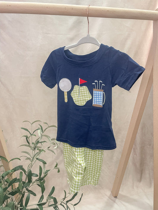 Little birdies embroidered set